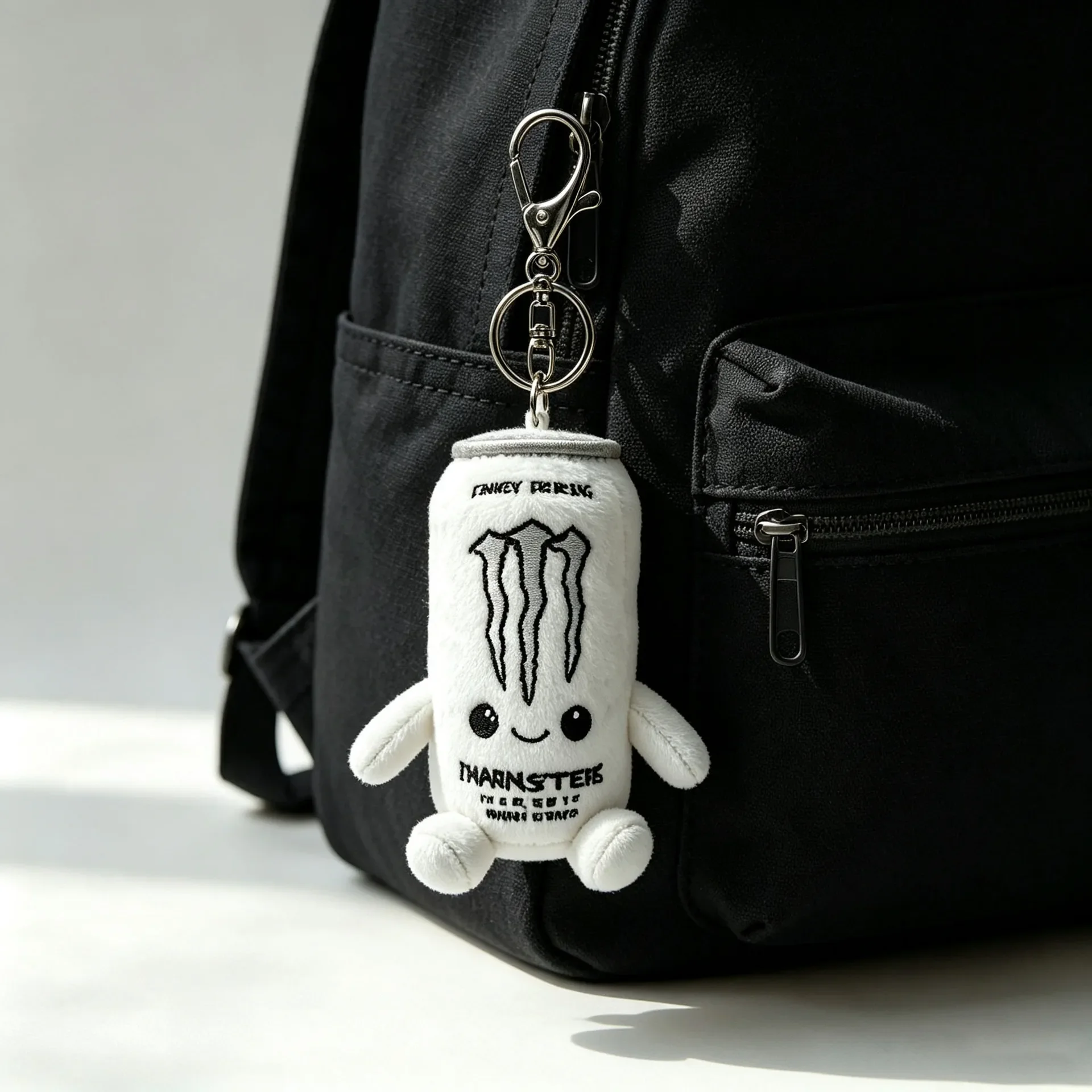 White Zero Sugar Energy Drink Can Shaped Plush Toy Desktop Decoration Fan Holiday Gift Soft Plush Keychain Pendant Doll