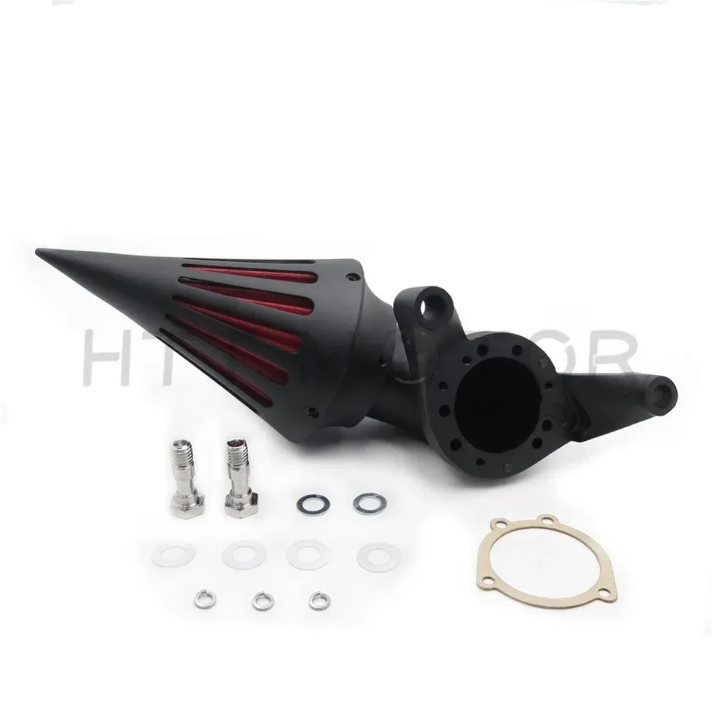 Motorcycle Spike Air Cleaner Intake Filter Kit For Harley Davidson 2004-2014 CV Carburetor Delphi V-Twin BLACK