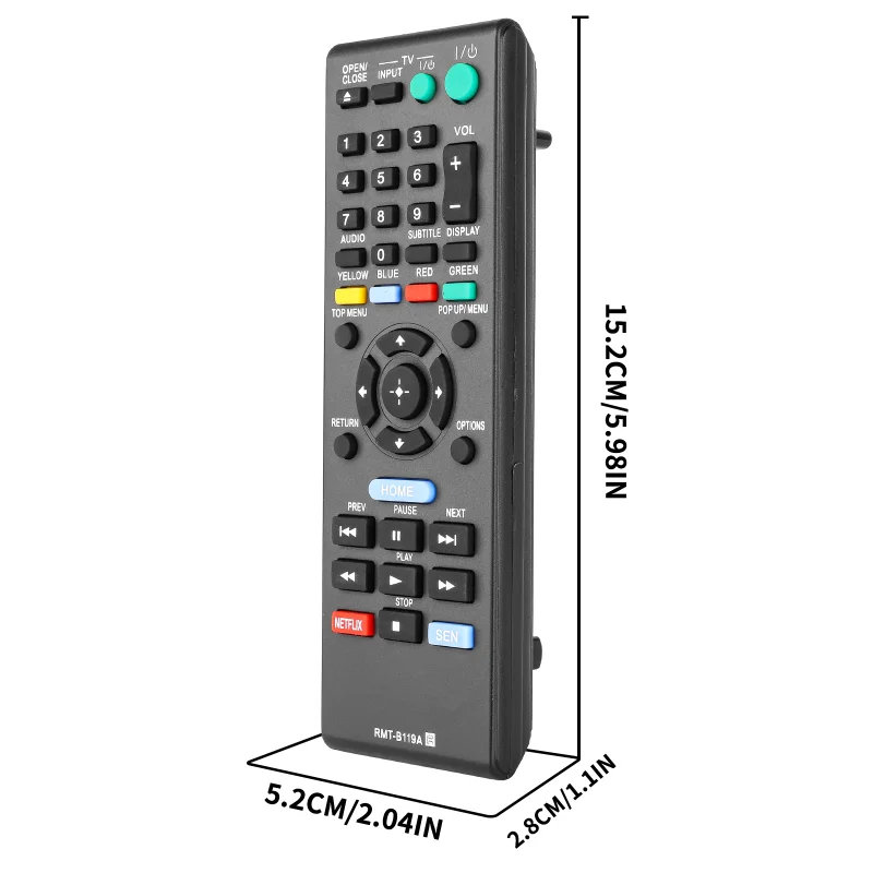 RMT-B119A RMTB119A For Sony Remote, For Sony Blu-Ray Disc DVD Player BDP-BX59 BDP-S390 BDP-S590 BDP-BX110 BDP-S1100 BDP-S3100 BD