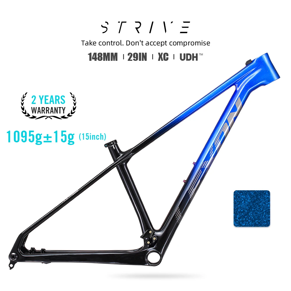 2024 LEXON STRIVE Carbon MTB Frame 29er Mountain BikeParts 148*12mm MTB Carbon Frameset 15/17/19inch BOOST 29er Cycing Frames