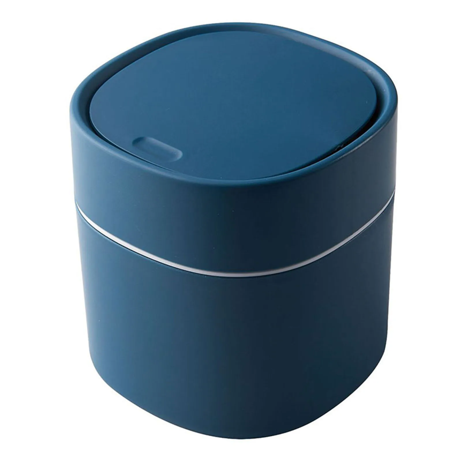 Desktop Trash Can With Lid  Easy To Use And Clean For Bathrooms Countertops Laundry Rooms Vanity Basins Dressing Tables