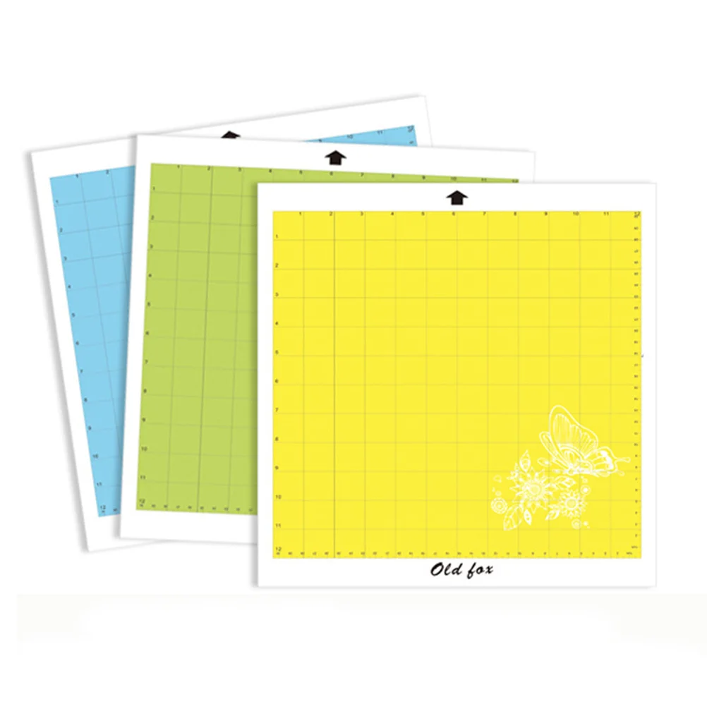 4pcs Cutting Mat Yellow Self-Healing Non-Slip Durable Craft Mat For Making Carving Embossed Geometry Scale Ruler Sewing Tools