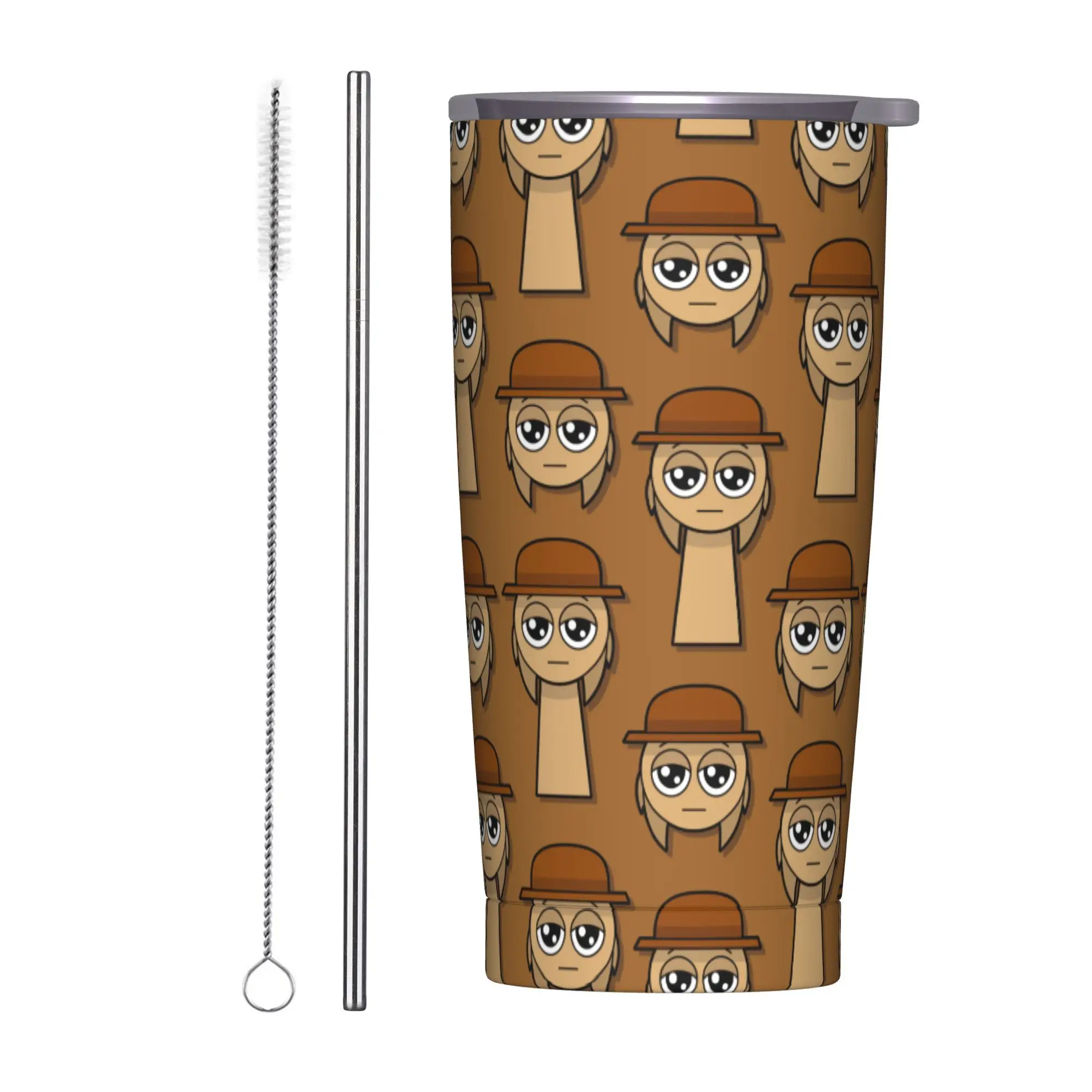 Sprunki Cartoon Anime Tumbler Vacuum Insulated  Thermal Cup Vacuum Flask Double Wall Mug Water Bottle
