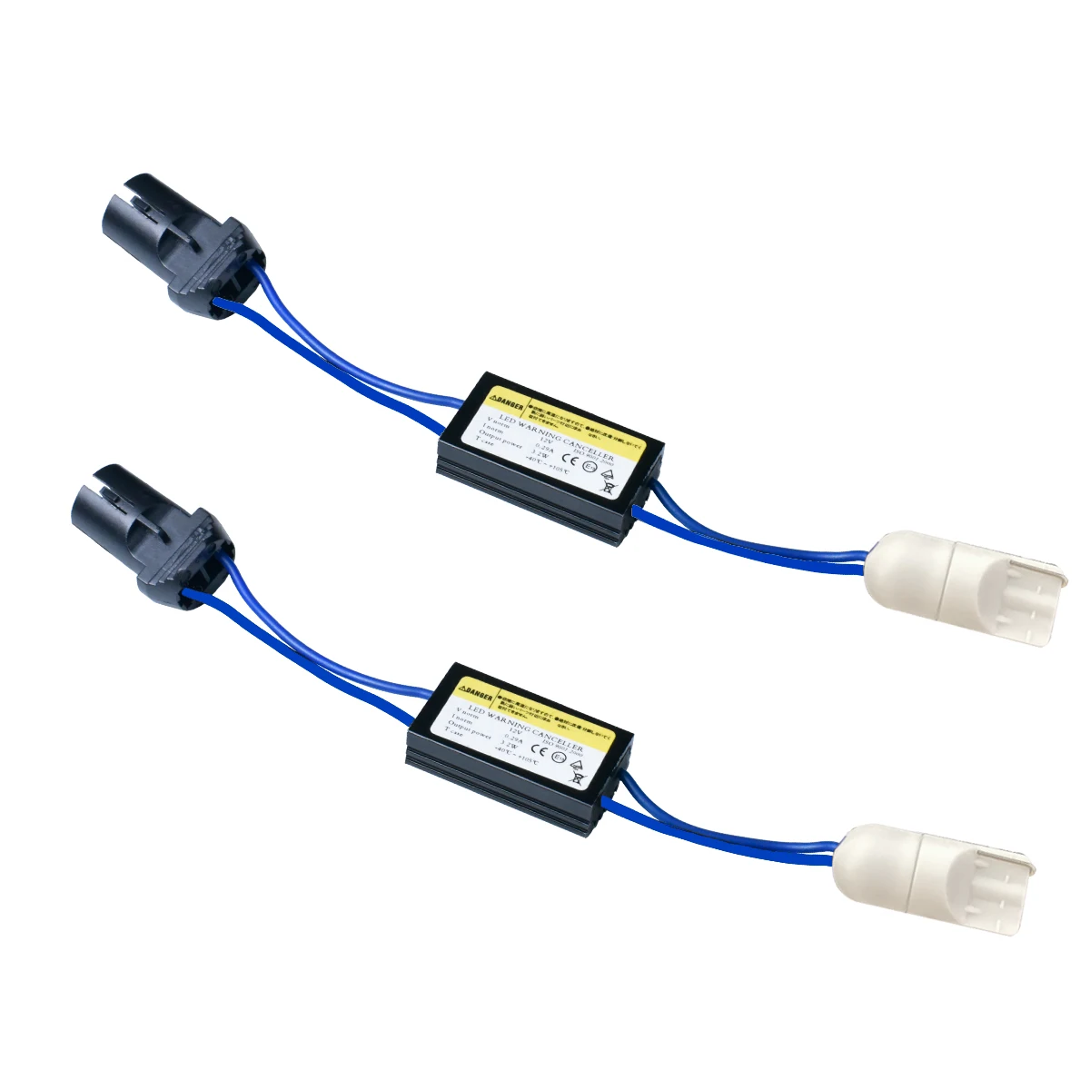 2pcs T10 W5W WY5W 192 194 168 LED Car Lights Canbus No Error Decoder Adaptor Wires For Car Turn Signal Reading Parking Lights