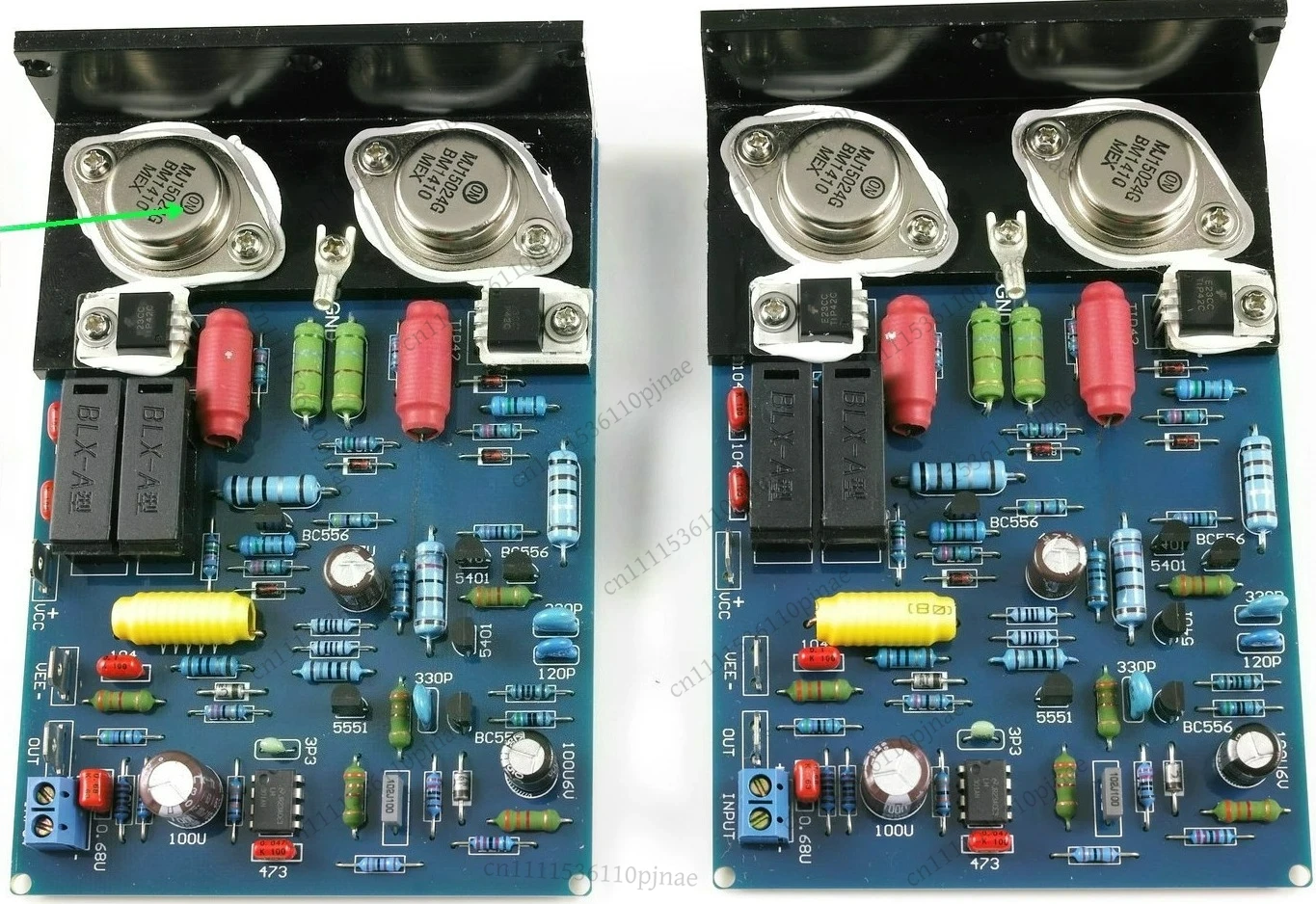 For Nvarcher   QUAD405 CLONE power amplifier dual channel angled aluminum original MJ15024