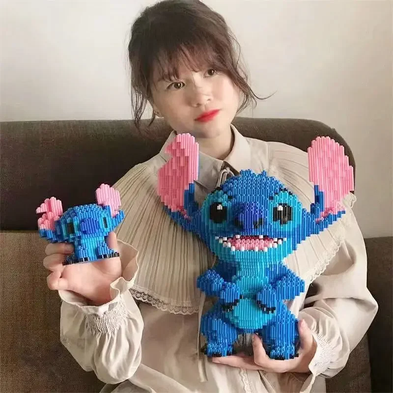 30CM Giant Stitch Building Block Assembly Toy DIY Children\'s Birthday Gift Puzzle 3D Desktop Decoration