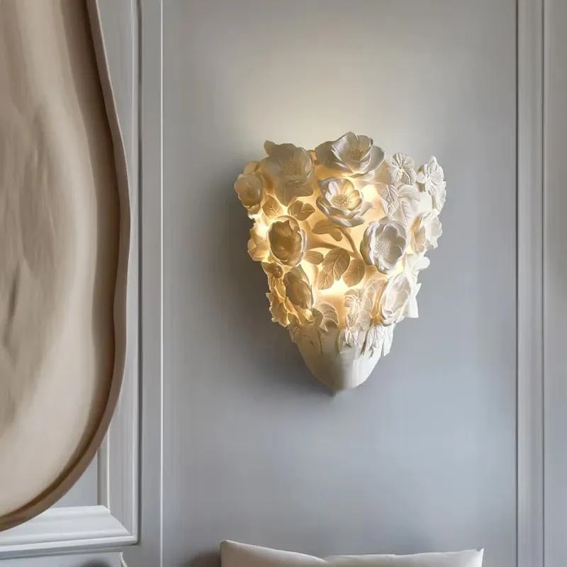 Carved lamps, living room and bedroom feature walls, hotel corridor antique wall lamps