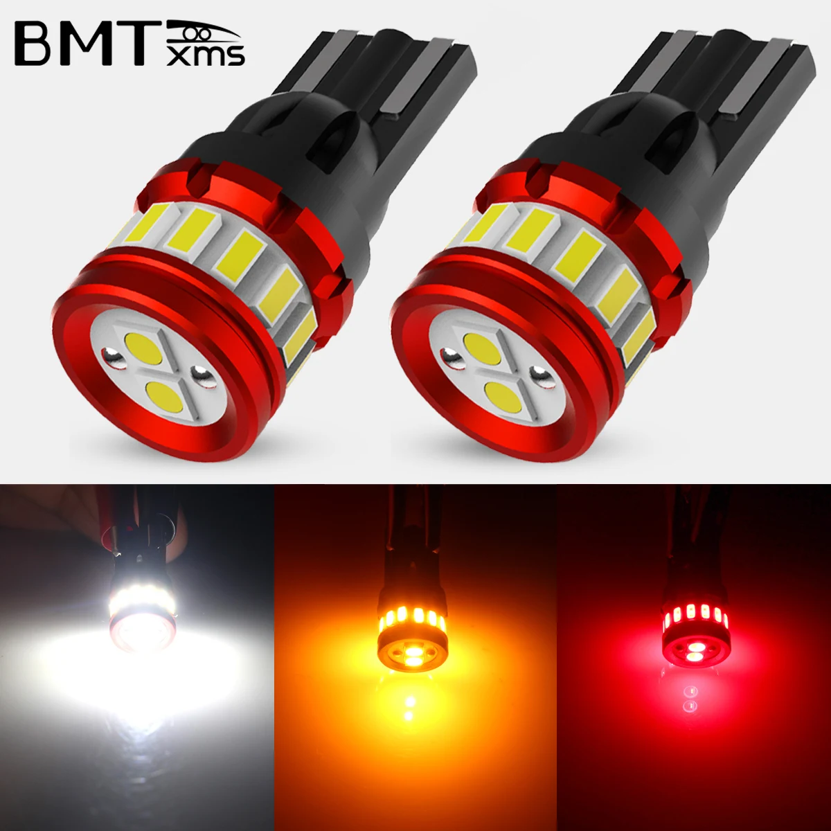 

BMTxms 2PCS 18SMD 192 158 168 T10 W5W LED Car Moto Parking Clearance Interior Side Light For Hyundai Nissan KIA Honda Mini Mazda