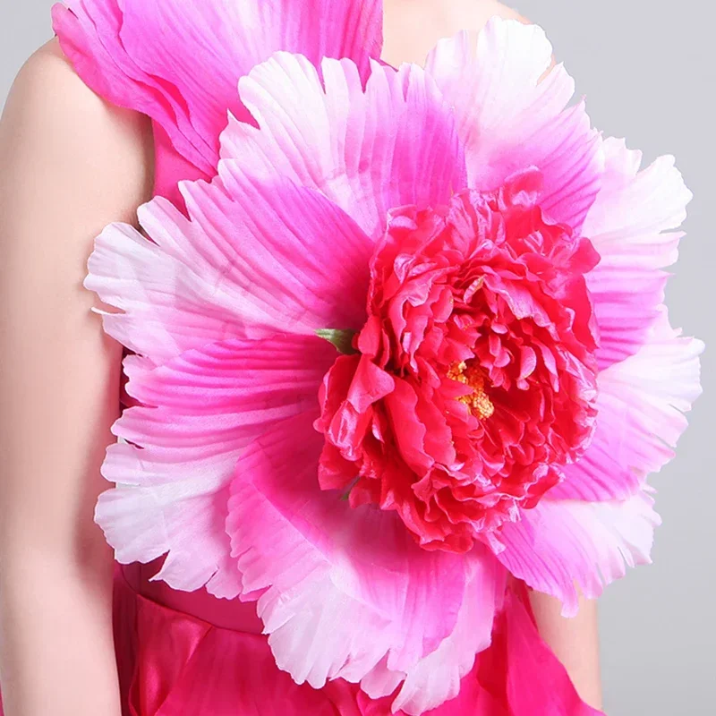 여자 플라멩코 스페인 집시 댄스 복장 어린이 꽃잎 프릴 대형 스윙 스커트 오프닝 공연 무대 의상