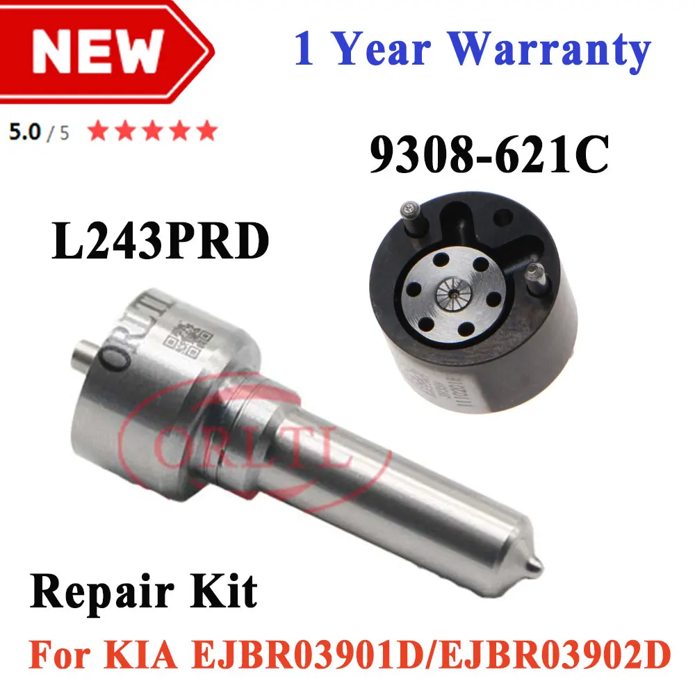 NEW NOZZLE L243PRD INJECTOR VALVE 9308-621C REPAIR KITS (7135-622 ) For KIA EJBR03902D 33800-4X400 EJBR03901D Euro 4
