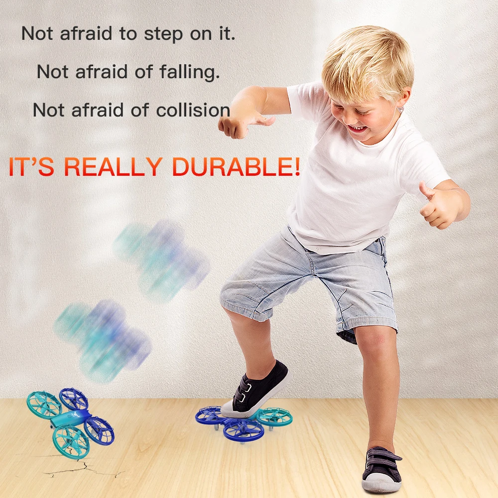 HY500 Mini Drone RC Quadcopter Stable 2.4G 4CH Take Off With One Click Headless LED Light Switching Toys For Kids