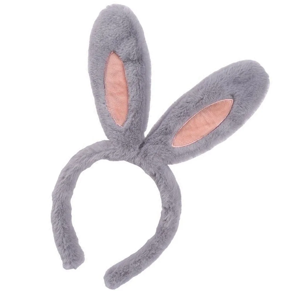 Rabbit Ears Fabric Headbands para crianças, vestido de coelho, acessórios de cabelo para meninas, presente feminino, traje infantil, adulto, 2 peças