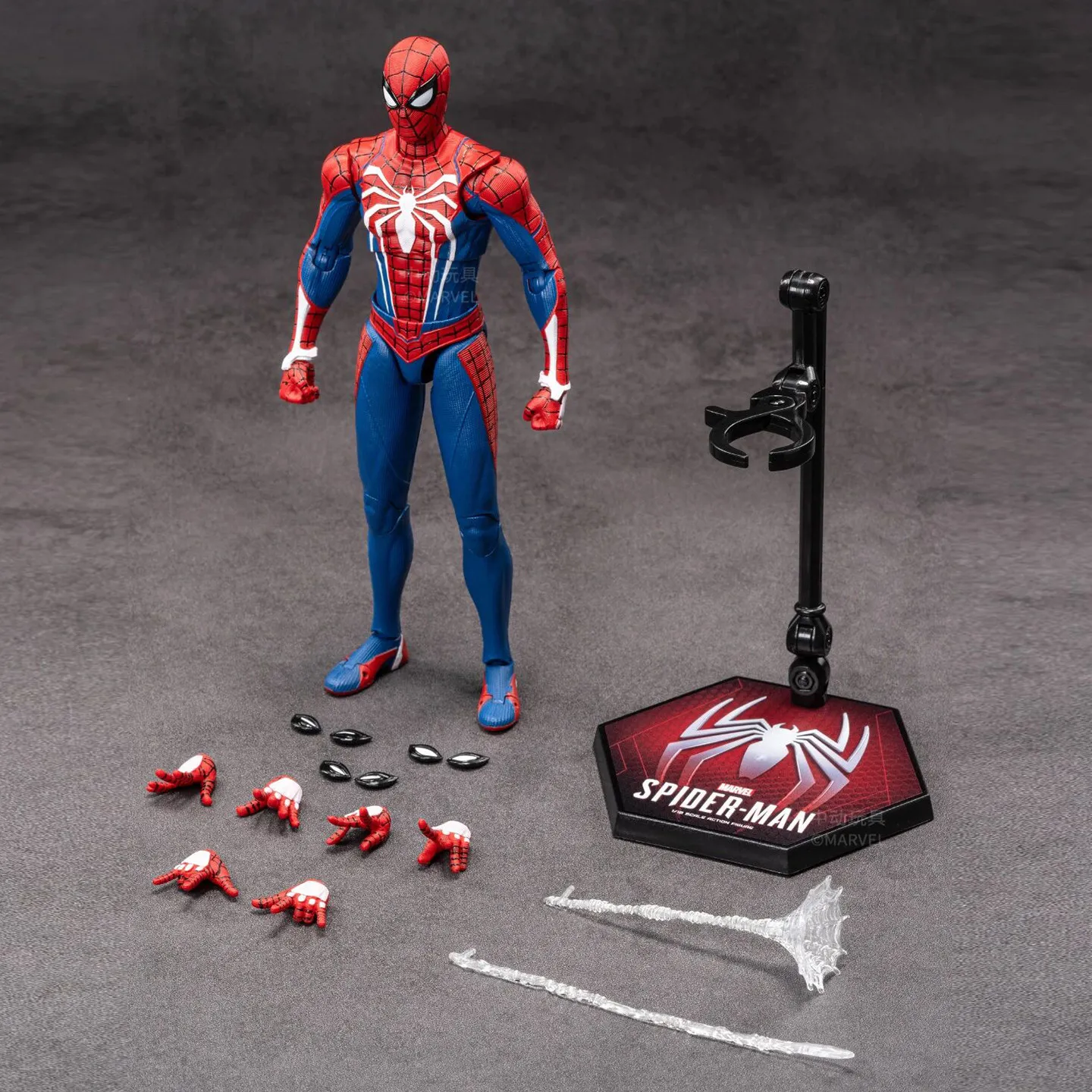Zhongdong Toys Marvel Spider‑Man PS4 Game Version Full Articulated Action Figure Collectible Model For Desktop Display