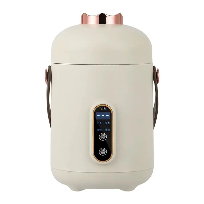 

ABWM-Mini Rice Cooker Portable Travel Electric Kettle Household Hot Pot Small Cooking Pot For Noodles Soup Boiling Water EU Plug