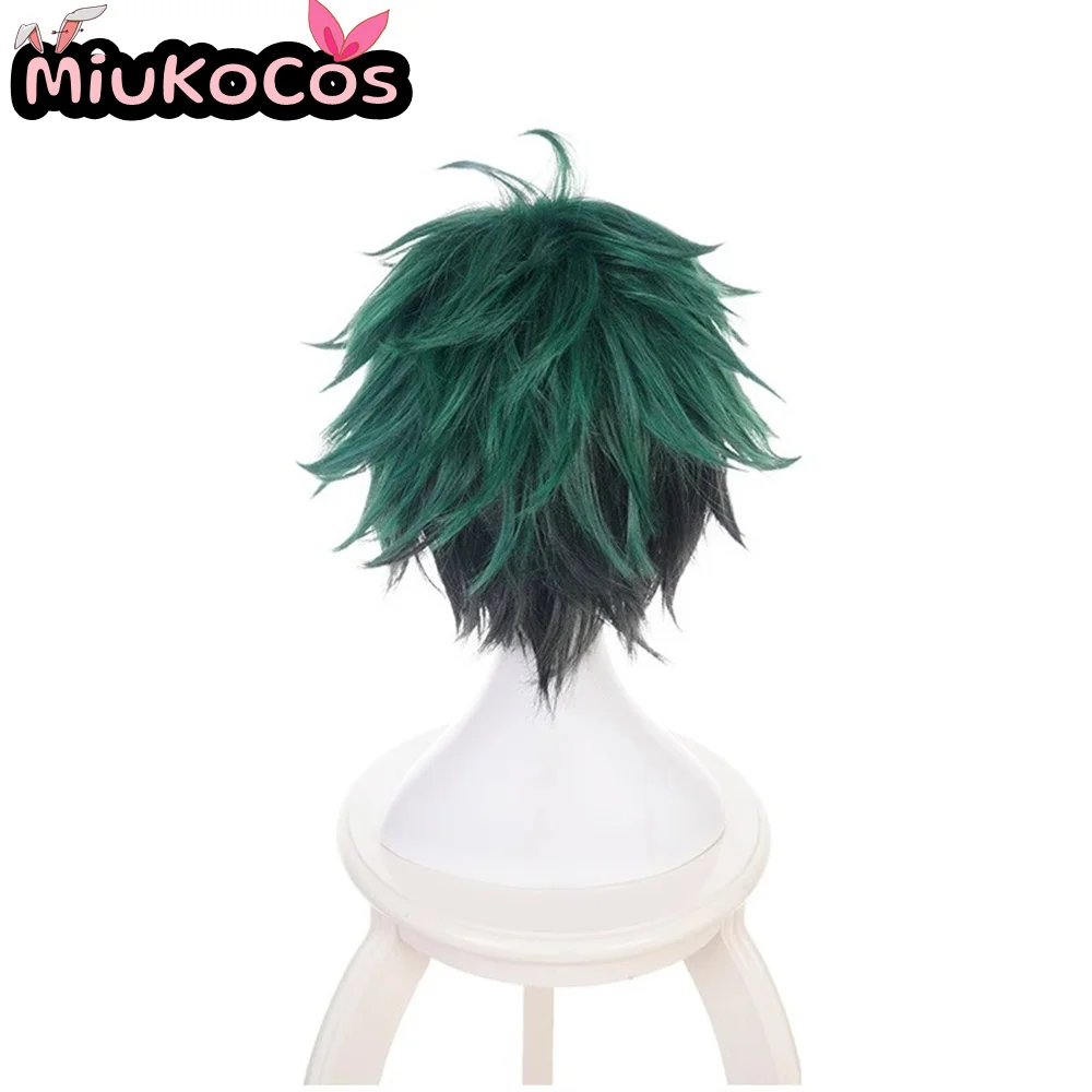 ในสต็อก Izuku Midoriya คอสเพลย์วิกผม MiukoCosplay อะนิเมะ My Hero Academia คอสเพลย์