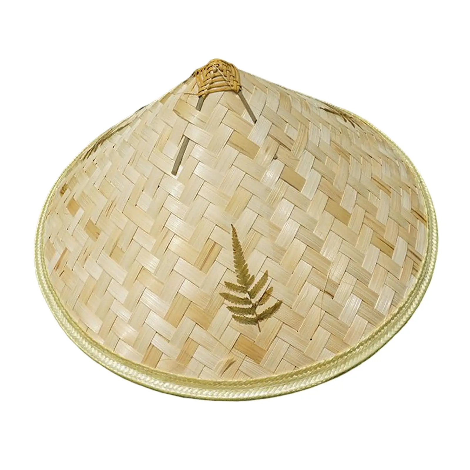 Conical Hat Sun Hats Weaved Hard Shade Hat DIY Crafting Drawing for Girls