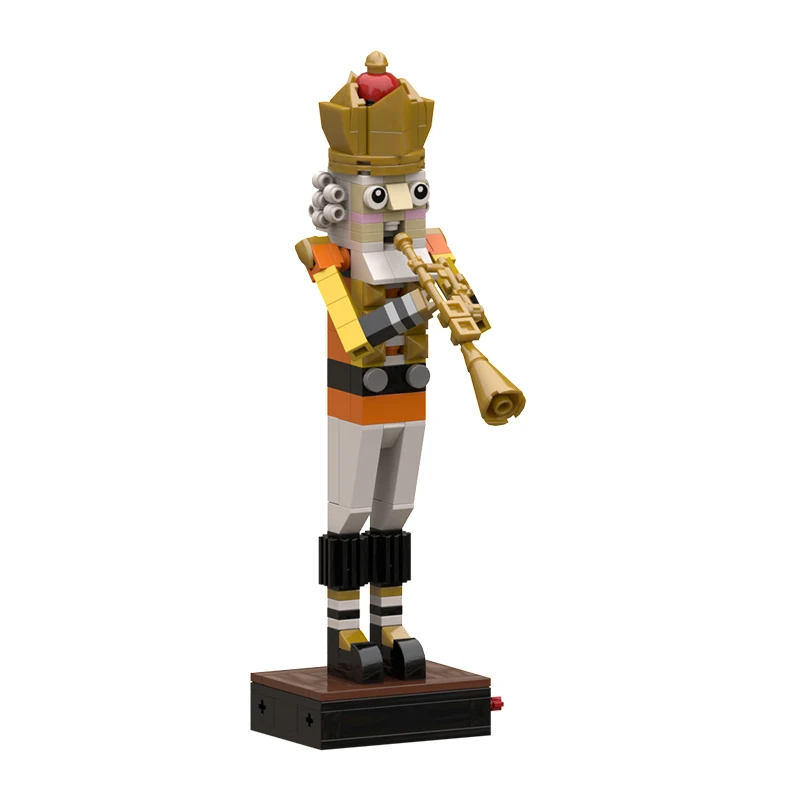 MOC DIY Christmas Nutcracker Building Block Kit King Soldier Trumpeter Drummer Figures Brickheadz Brick Model Kids Toy Xmas Gift