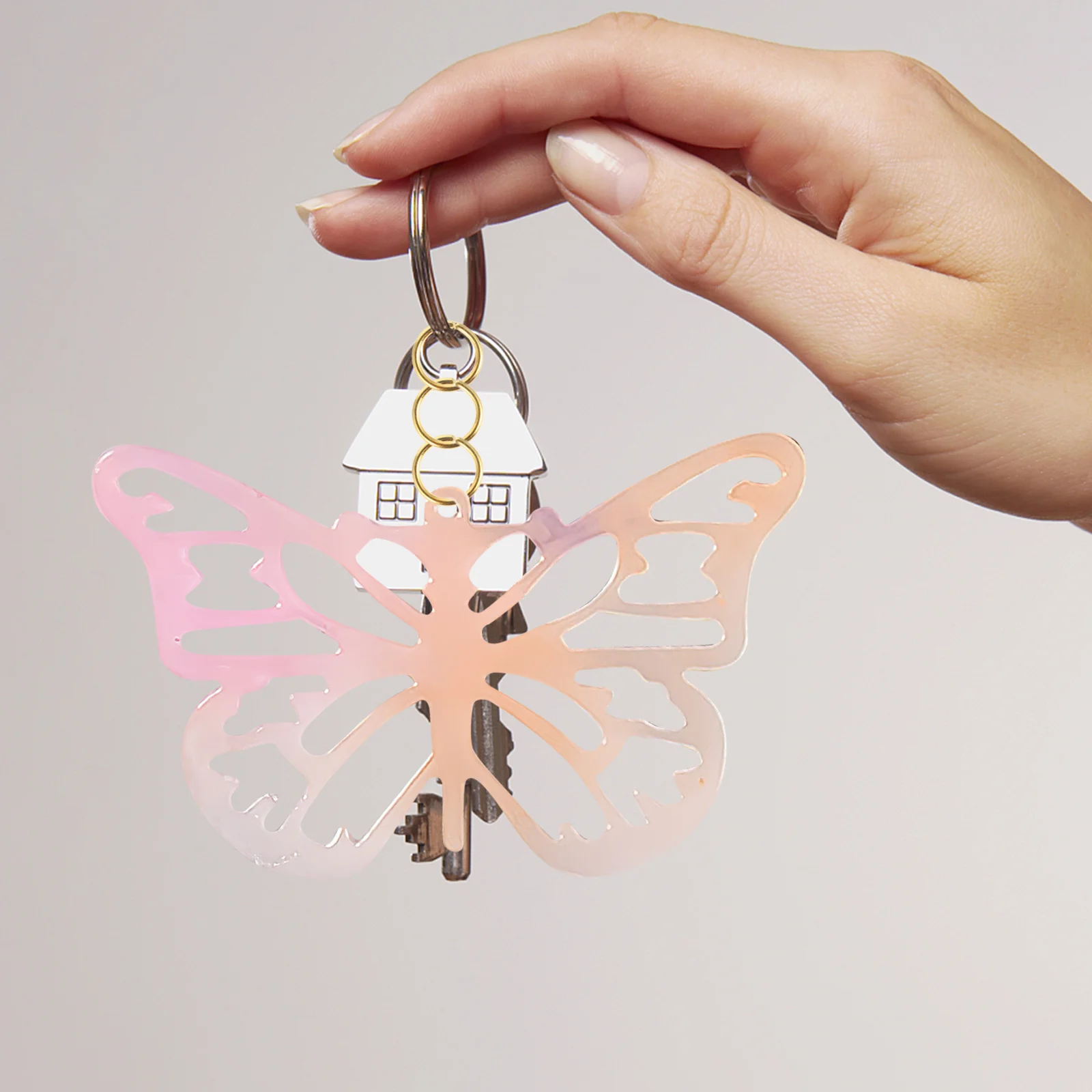 1 مجموعة فراشة أقراط قلادة قالب سيليكون مجوهرات DIY الحرفية مرنة قابلة لإعادة الاستخدام السلس Demould قالب من السيليكون