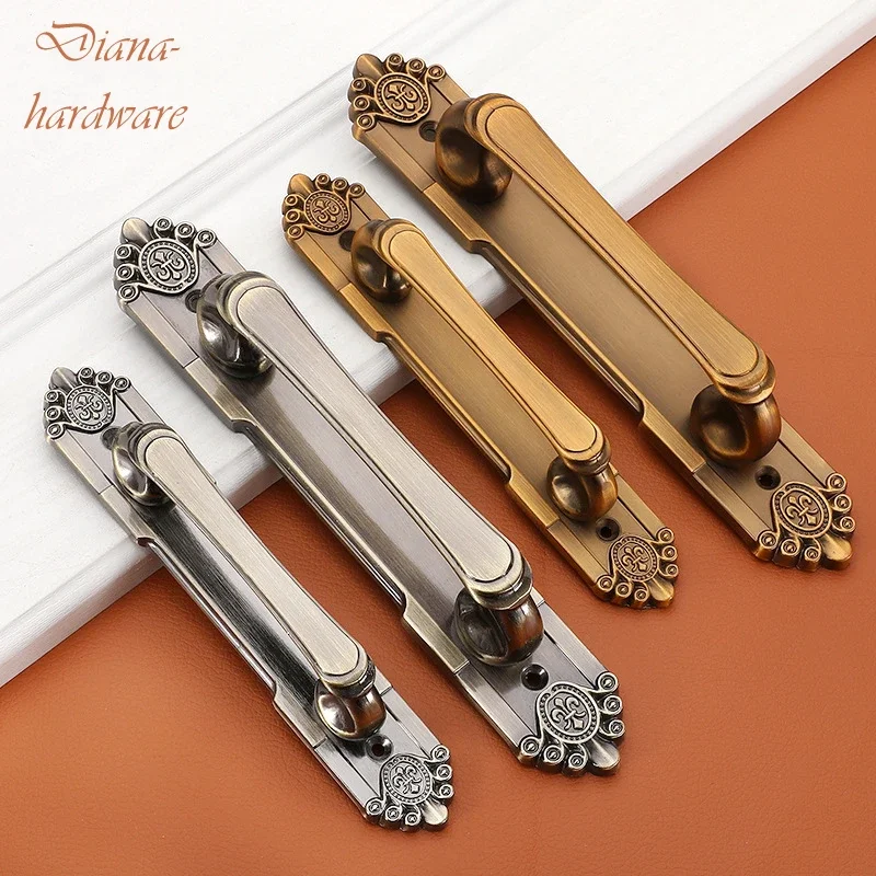 

Винтажные дверные ручки, мебельные ручки и ручки в европейском стиле в стиле ретро для кухонных ящиков, декоративная фурнитура