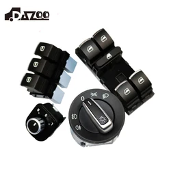 Window Switch Headlight Switch For VW Golf GTI 5 6  Jetta 6 Tiguan Passat B6 CC  5ND959857  5ND941431A  5ND959855