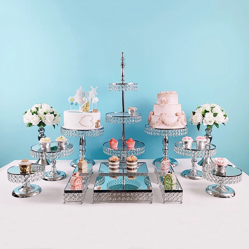 Ysislybin Set Di 3 Alzate Rotonde Per Cupcake, Espositore Per Dessert