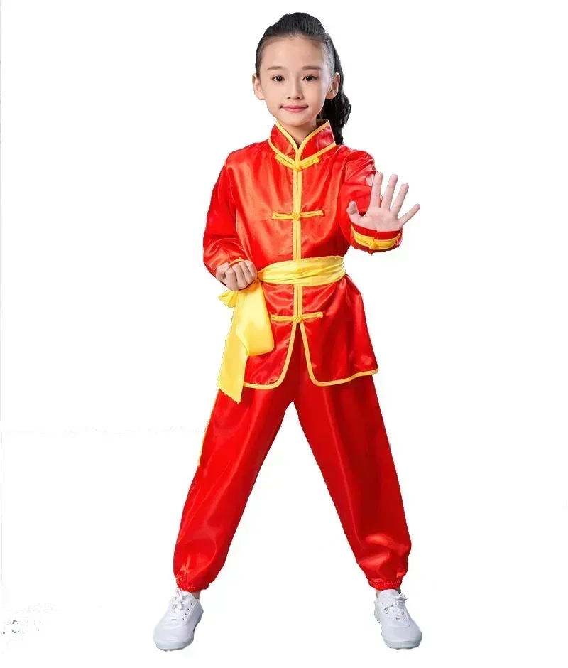 Chinese Traditional Wushu Costume Clothes Boys Girls Kungfu Pak Tai Chi Martial Art Uniform Outfits Custom