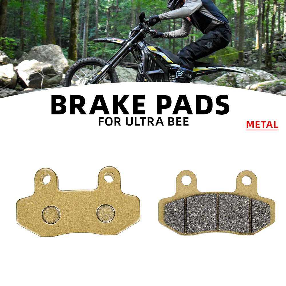Accesorios para motocicletas, pastillas de freno para Sur-Ron Ultrabee, piezas de repuesto de metal a base de cobre para bicicletas eléctricas