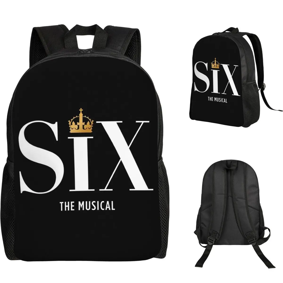 

Рюкзак Six The Musical Student, школьная сумка, походный дорожный рюкзак для мужчин и женщин, модная сумка для книг, сумки на плечо