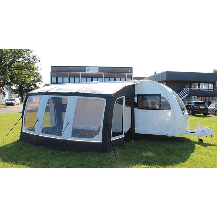 HOMFUL Waterproof Family Camping Outdoor Caravan Awning RV Trailer Porch Awning Side Tent Caravan Accessories