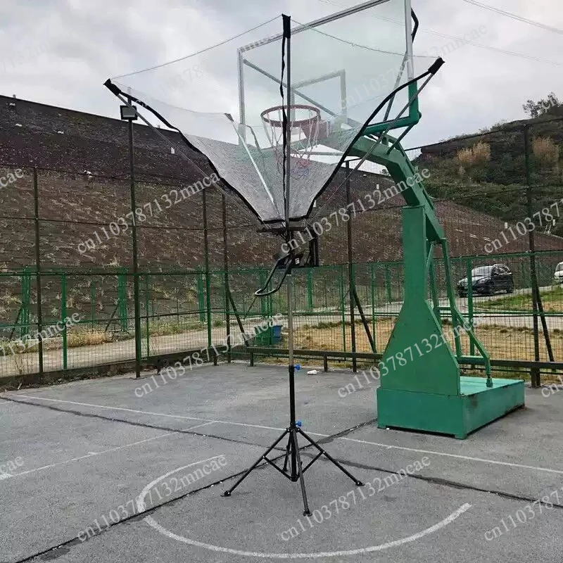 Automatic Basketball Shooting Machine Tempered Glass Correctable Three-Point Assist Hand-Free Ball Handling Return Training