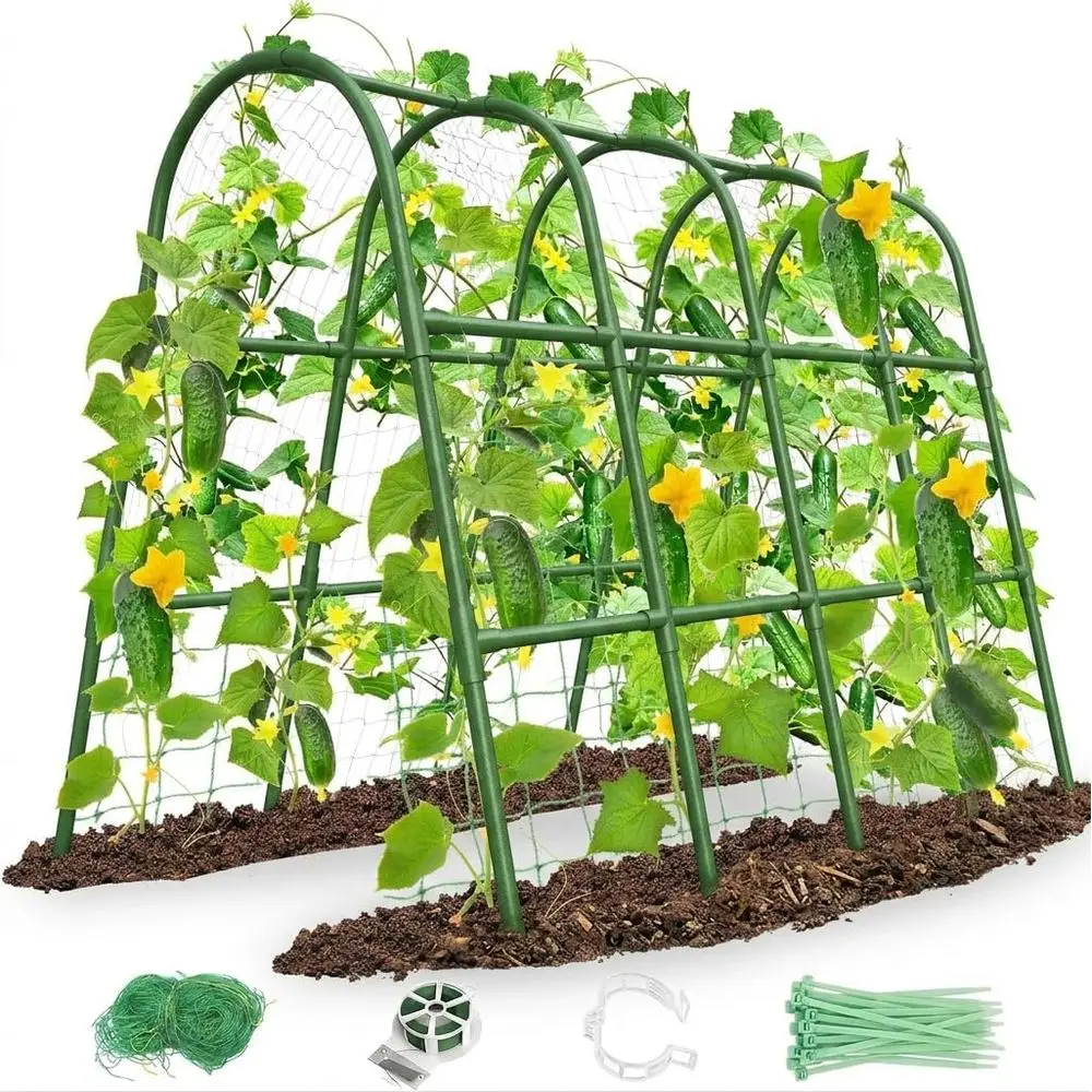 Large Outdoor Garden Trellis for Climbing Plants, Vegetables, and Tomatoes (63 L×30 W×47.2 H)