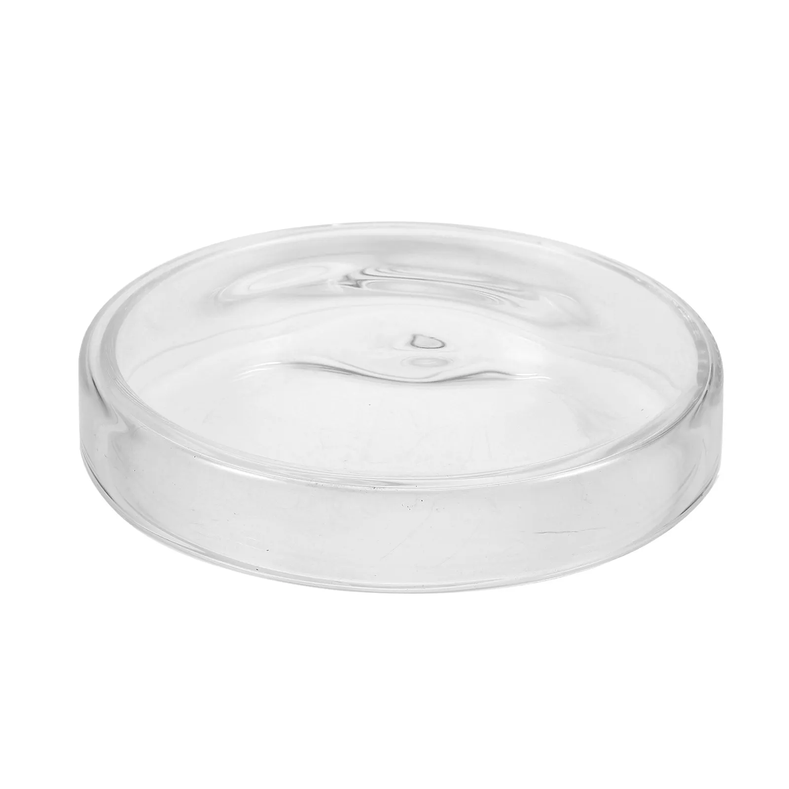 

1Pcs Clear Glass Petri Dishes Flat Sturdy Design for Cell Culture Laboratory Experiment Biological Research School Science