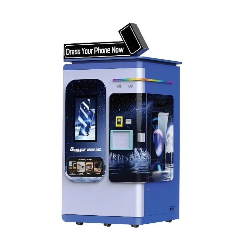Customized Tempered Mobile Phone Screen Film Protector Vending Machine Fully Automatic Self DIY Placing Replacer Retail Business