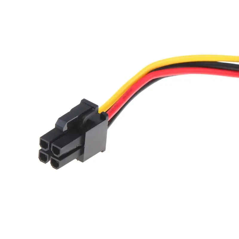 4 Pin to 2/3 Port SATA Power Cable HDD SSD Connector Heat Resistant Material for 6000 8000 ATX Desktop PC Build