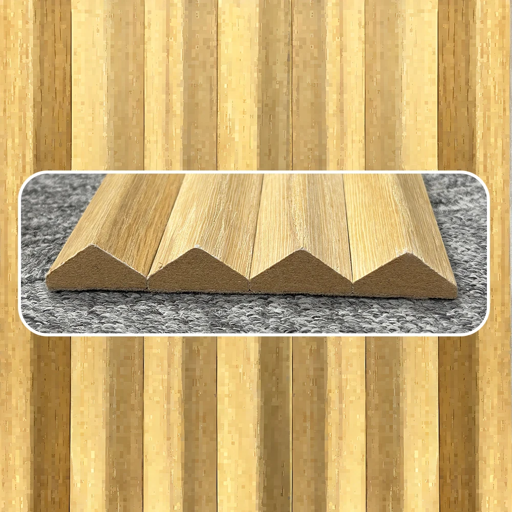 Waterproof Fluted Wooden Wall Cladding Solid Timber Decorative Modern Interior Panel For Office Apartment Warehouse Use