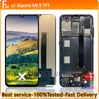 New Display For Xiaomi Mi 9  LCD Display Touch Screen Digitizer Assembly With Frame M1903F2G For Xiaomi Mi9 Screen Replacement