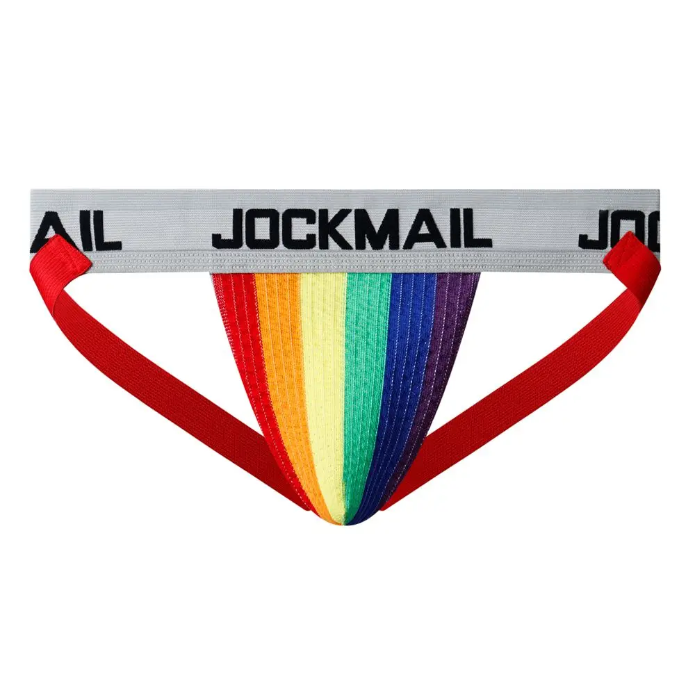 JOCKMAIL New Hot Sale Gay Jockstraps Low Waist Men\'s Underwear Sissy Boxer Briefs Thongs Boys G-string Cosplay Costumes