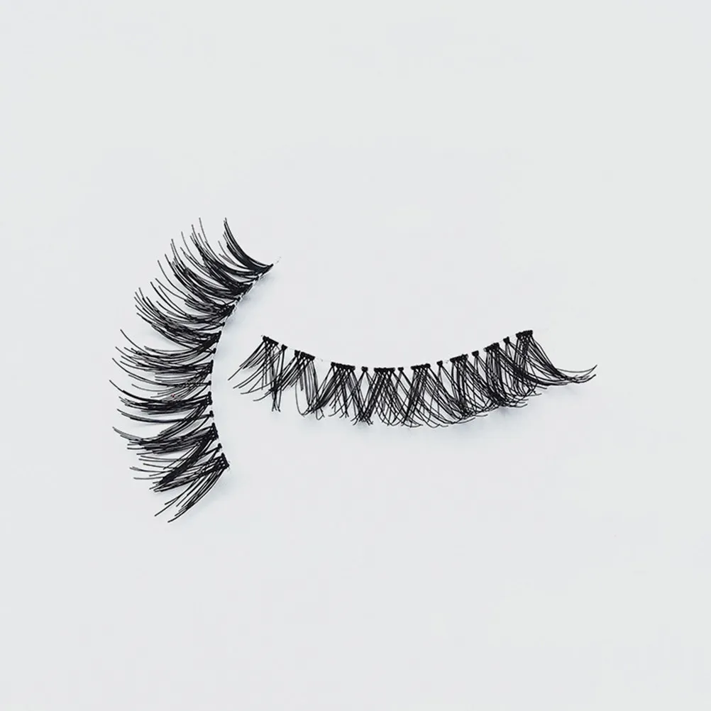 

15Pairs Artificial Eyelash Full Yet Natural False Eyelashes Feathery Strip Design Magnify Eyes Lightweight Comfortable Reusable