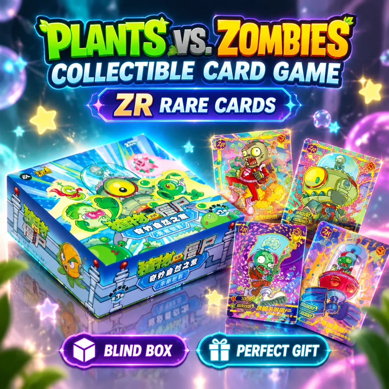 Official Authentic Kayou Plants Vs. Zombies Card: Beyond Time And Space Adventure Episode 3: Future World Gp Card Surprise Gift
