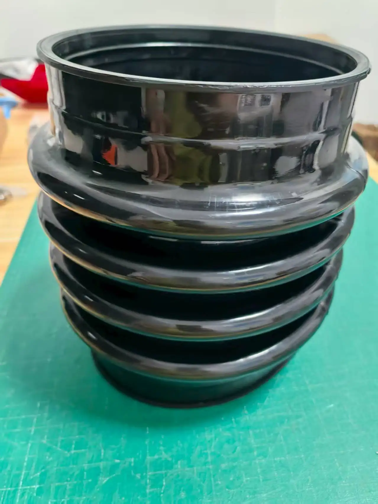 Black Wacker BS60-2i BS60-4 BS60-45 BS600 BS700 BS60Y Tamper Rammer Compactor Bellows Boot 1006882 ID170 mm, H245 mm