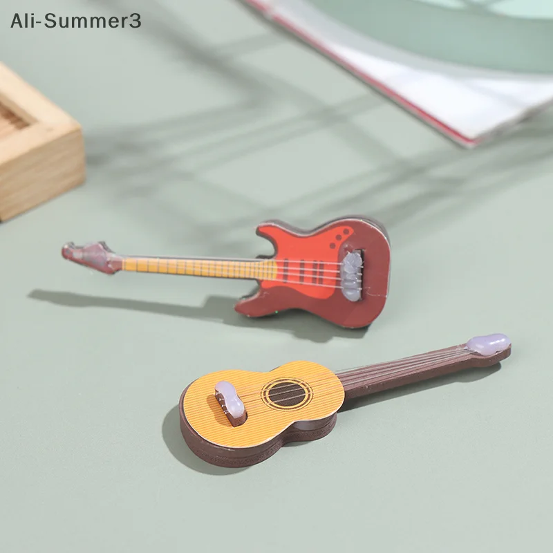 نموذج أثاث صغير للجيتار الكلاسيكي أدوات إطلاق النار على الجيتار الكهربائي الشهير #4