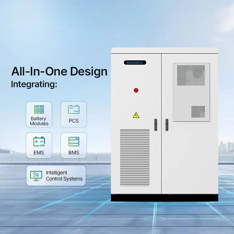 100KW 225KWh 257kWh 200kWh 300kWh Solar Storage All in One C & I PV ESS Cabinet with IP54 Protection and Air Cooling