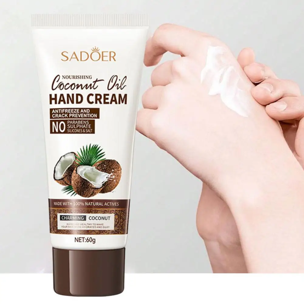 Kokosnuss extrakt feuchtigkeit spendende Bleaching Anti feuchtigkeit spendende Riss Hand creme Hydratation Prävention Herbst Winter beruhigende Hand Auto t5z5