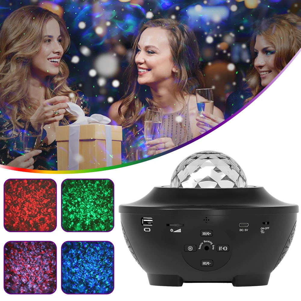 Voice Control Star-Sky Projection Light Charging Outdoor Projection Lamp For Outdoors