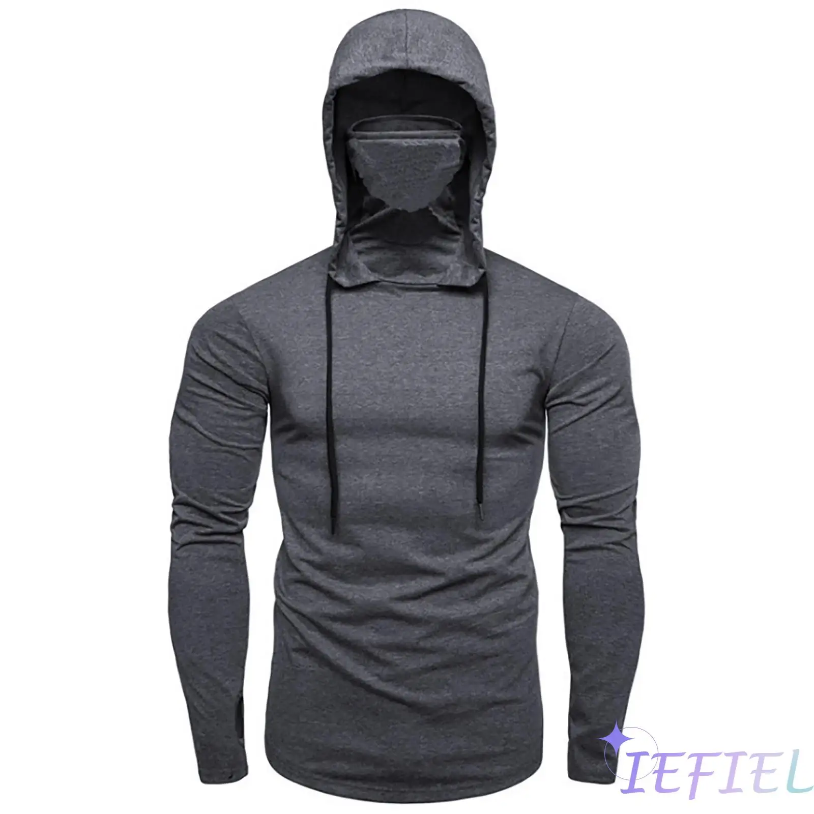 

Men Casual Hoodie Pullover Long Sleeve Jumper Top Drawstring Hooded Sweatshirt Sportwear for Workout Training Fitness Running