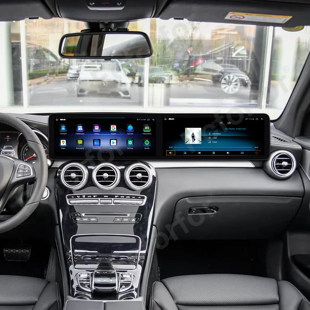 

Dual 12.3 Inch Android 13 Car Radio CarPlay For Mercedes-Benz GLC/C 2015-2018 Multimedia Player GPS Navi QLED Screen 4G WiFi