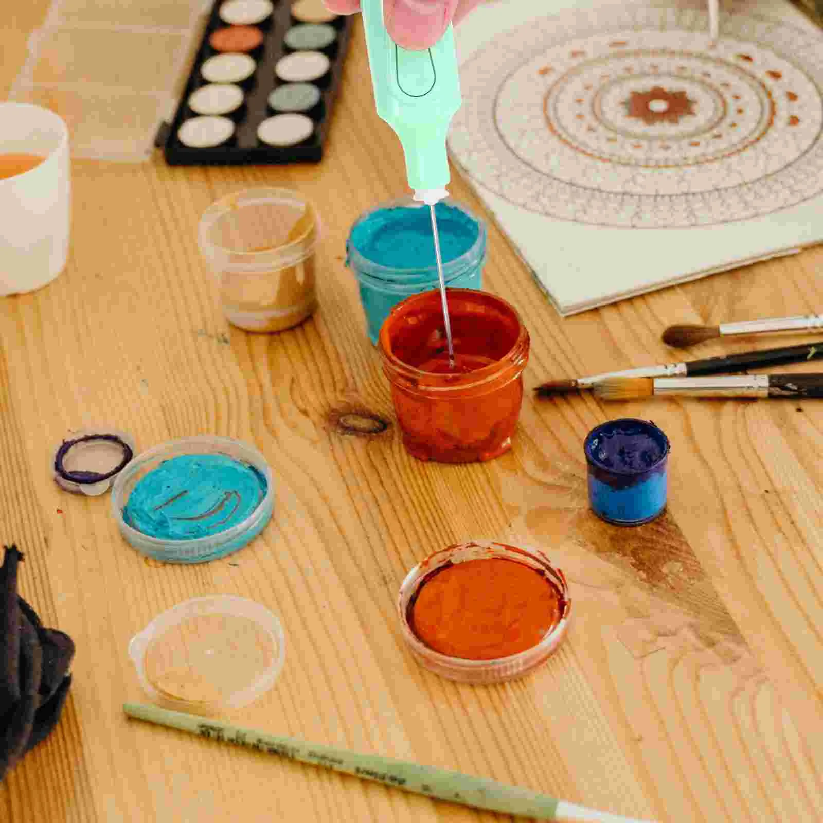 Gouache Paint Mixing Hand Blender Color Pigments Stirrer Suite Plastic Electric Agitator Student Paints Mixer