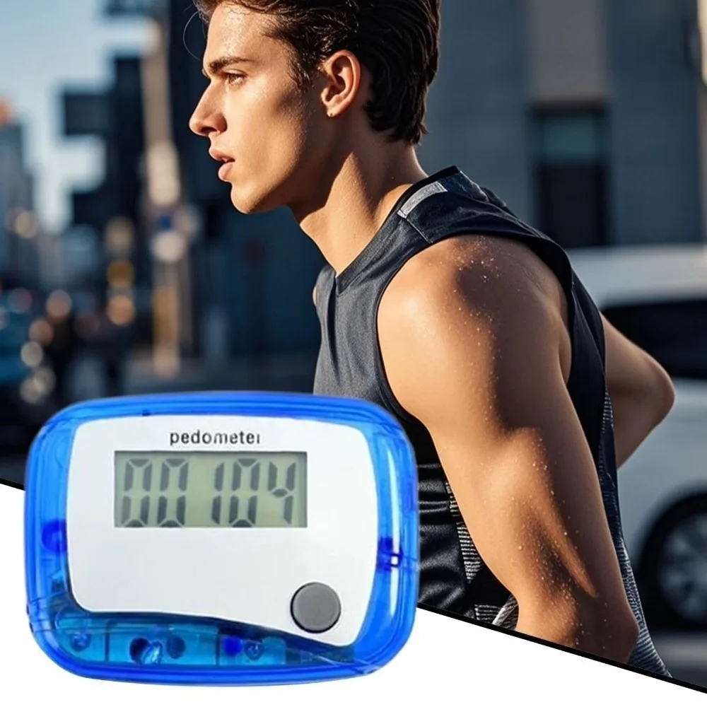 New High Quality With Clip Digital LCD Pedometer Digital Display Portable Accurate Step Counter Step 99999 Mini Walking Counter