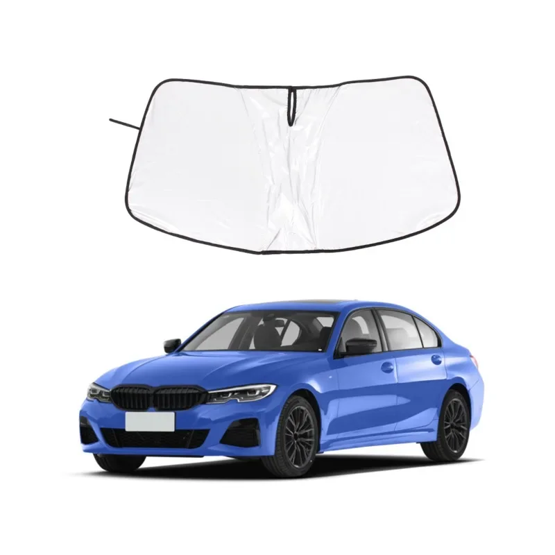 

For BMW 3 Series F30 2013-2019 Cloth Silver Car Front Windshield Sunshade Sun Protection Visor Sunshade Car Accessories