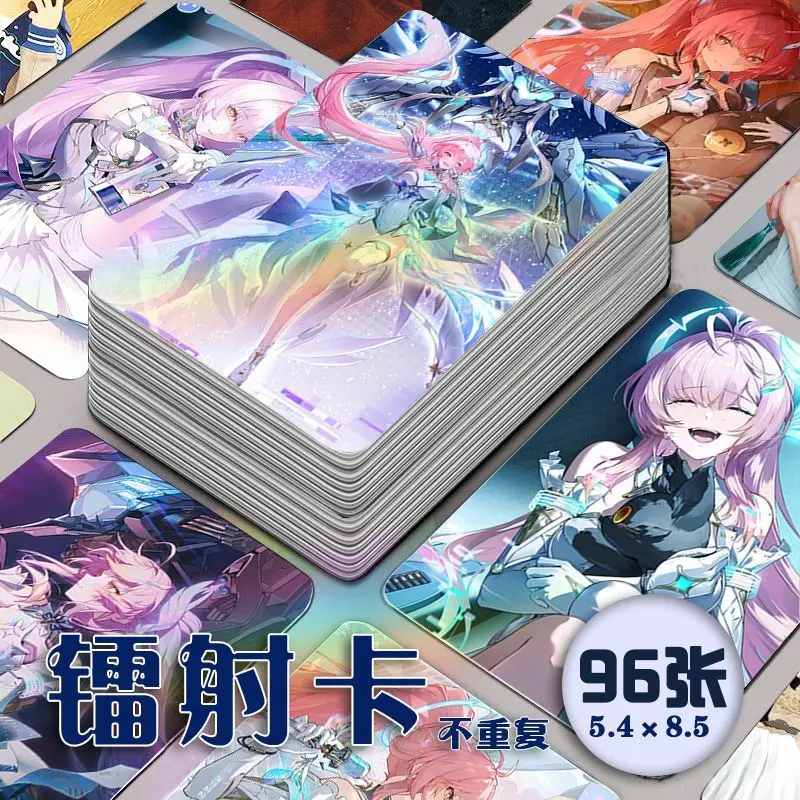96PCS Wuthering Waves Aemeath Anime Laser Small Card Postcard Photo LOMO Card Collectibles Good Friend Birthday Gifts - view 3